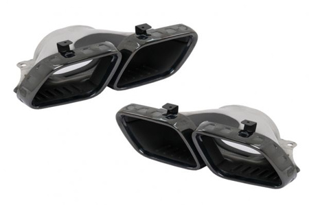 ZESTAW KOŃCÓWEK MERCEDES CHROME BLACK X167 W167