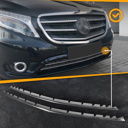 Listwy atrapy zderzaka przedniego Mercedes-Benz Vito Tourer PRE-FL 2014-2019