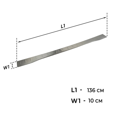 Listwa tylnego zderzaka Ford Transit Custom V710 VAN II 2023-