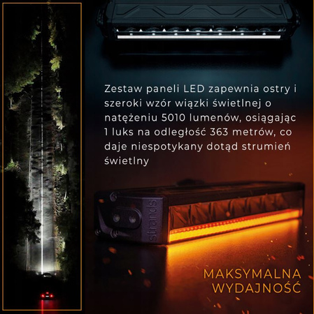 LED BAR Zestaw lamp oświetlenie LED w grill do FORD TRANSIT CUSTOM 2023-