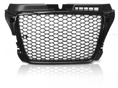 Grill atrapa chłodnicy w czarny połysk PDC Audi A3 8P