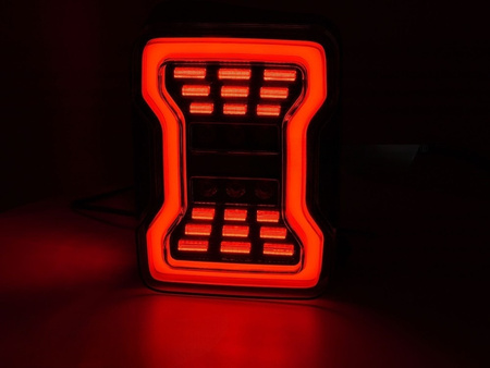 Lampy tylne diodowe Chrysler Jeep Wrangler JK 07-18 LED black