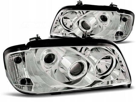 Lampy Mercedes W202 C-Klasa 93-00 chrome soczewki
