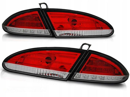 Lampy tylne diodowe nowe SEAT LEON 05-09 RED WHITE LED