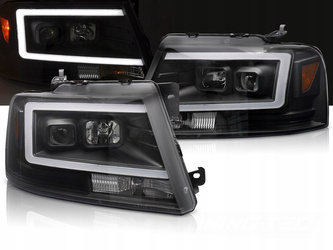 Lampy przednie BLACK LED do Ford F150 MK11 04-08