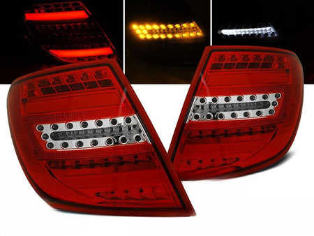 Lampy diodowe Mercedes C-Klasa W204 Kombi 07-10R LED BAR RED
