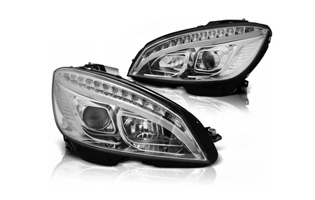 Lampy Mercedes W204 C-klasa 07-10 Chrome Led