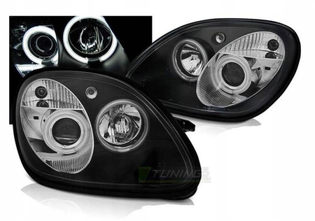 Lampy Mercedes R170 SLK 96-04 ringi ccfl black