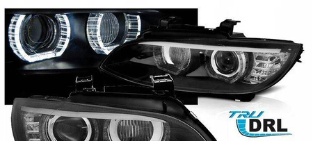 Lampy reflektory Bmw E92 black DRL XENON