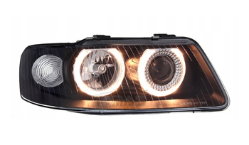 Reflektory lampy przednie A3 8L CZARNE RINGI