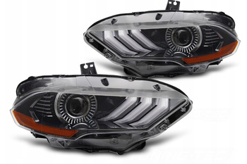 Lampy przednie do Ford Mustang 18-21 RGB DRL black