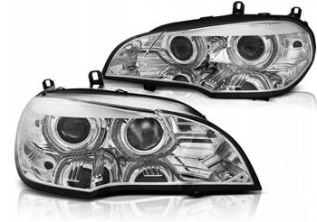 Lampy Bmw X5 E70 07-10 ringi 3d drl chrome xenon