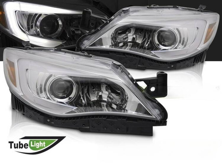 Lampy reflektory chrome LED do Subaru WRX 08-14