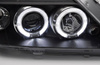 Lampy Reflektory Dacia Logan 04-08 Angel Eyes Black