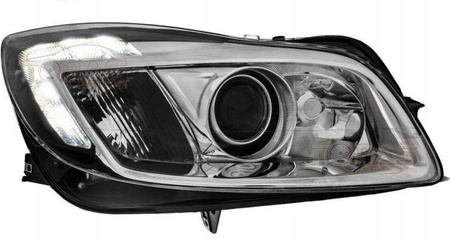 Lampy przednie Opel Insignia soczewki H7 Chrome DE