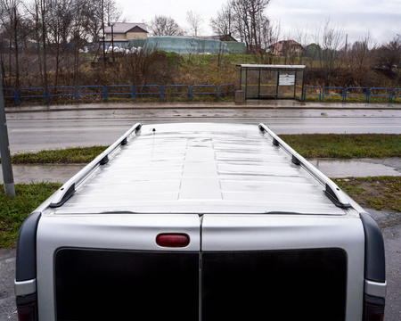 Relingi dachowe Nissan NV300 I J4 L2 | LWB 2016-2021 Srebrny LONG