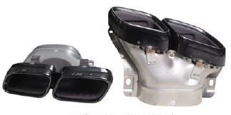 ZESTAW KOŃCÓWEK MERCEDES CHROME BLACK X167 W167