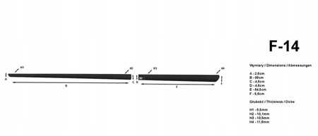 Listwy boczne drzwi osłony karoserii do FIAT BRAVO 2007-2011 HATCHBACK