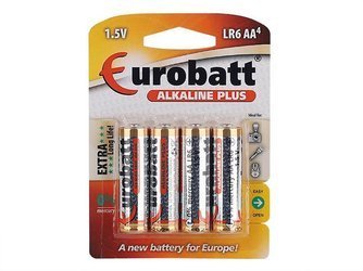 Baterie ALKALINE PLUS LR6 AA, 1.5V, 4 szt.