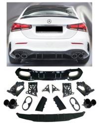 DYFUZOR MERCEDES V177 LOOK AMG KOŃCÓWKI BLACK