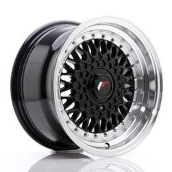 Felgi aluminiowe JR Wheels JR9 15x8 ET20 4x100/108 Gloss Black w/Machined Lip