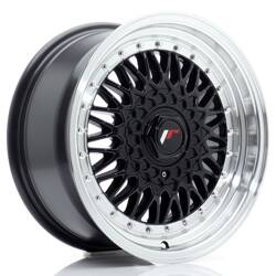 Felgi aluminiowe JR Wheels JR9 16x7,5 ET25 4x100/108 Gloss Black w/Machined Lip