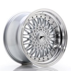 Felgi aluminiowe JR Wheels JR9 17x10 ET20 5x112/120 Silver w/Machined Lip+Silver Rivets