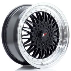 Felgi aluminiowe JR Wheels JR9 17x7,5 ET20 4x100/108 Gloss Black w/Machined Lip
