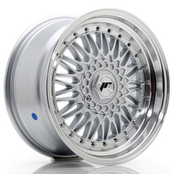 Felgi aluminiowe JR Wheels JR9 17x8,5 ET35 5x112/120 Silver w/Machined Lip+Silver Rivets