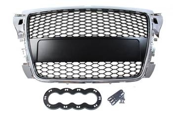 GRILL AUDI A3 8P RS-STYLE CHROME-BLACK (07-12)