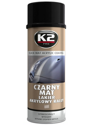 K2 Lakier Czarny farba matowa akrylowa black spray