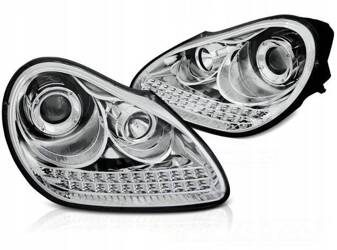 LAMPY REFLEKTORY LED CHROME PORSCHE CAYENNE 02-06