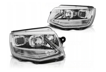 LAMPY REFLEKTORY VW T6 15- CHROME LED TRU DRL