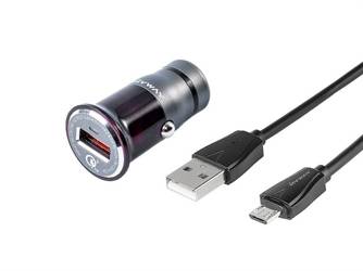 Ładowarka MYWAY 12/24V QC3.0 1x USB + kabel USB > micro USB