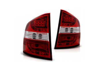 Lampy Diodowe Skoda Octavia Ii Kombi 04- Red White