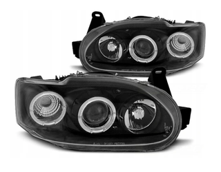 Lampy Ford Escort Mk7 95-00 Ringi Soczewki Black