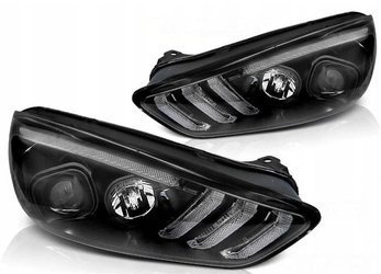 Lampy Ford Focus III mk3 15-18 black drl led dts