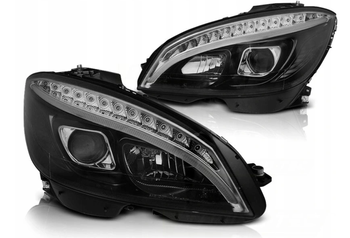 Lampy Mercedes W204 C-klasa 07-10 Black Led