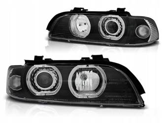 Lampy Przednie BMW E39 95-03 Black Ringi LED Depo