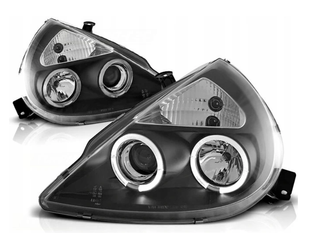 Lampy Reflektory Ford Ka 96-08 Ringi Black Tuning