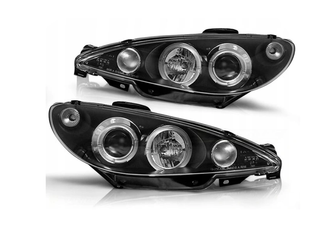 Lampy Reflektory Peugeot 206 Od 2002 Ringi Black