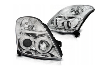 Lampy Reflektory Suzuki Swift 05-10 Chrome Ccfl