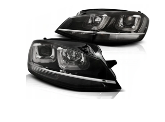 Lampy Reflektory Vw Golf Vii 7 12-17 Black Led Drl