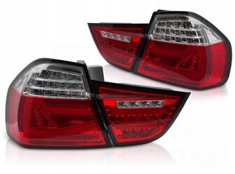 Lampy diodowe red white LED do BMW E90 09-11 LCI