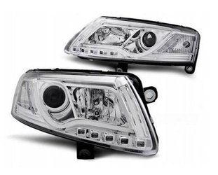 Lampy przednie AUDI A6 C6 Chrom Tube LED