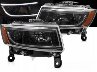 Lampy przednie BLACK LED do Jeep Grand Cherokee