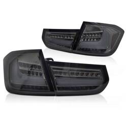 Lampy przednie BMW F30 11-15 LED BAR SEQ SMOKE