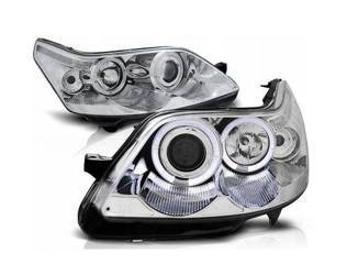 Lampy przednie Citroen C4 Angel Eyes Chrome