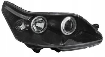 Lampy przednie Citroen C4 Angel Eyes black