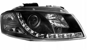 Lampy przednie reflektory Audi A3 8P BLACK DAYLIGH